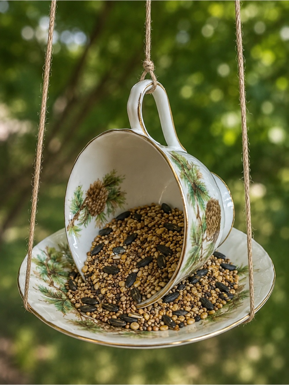 HOMEMADE - Teacup Bird Feeder